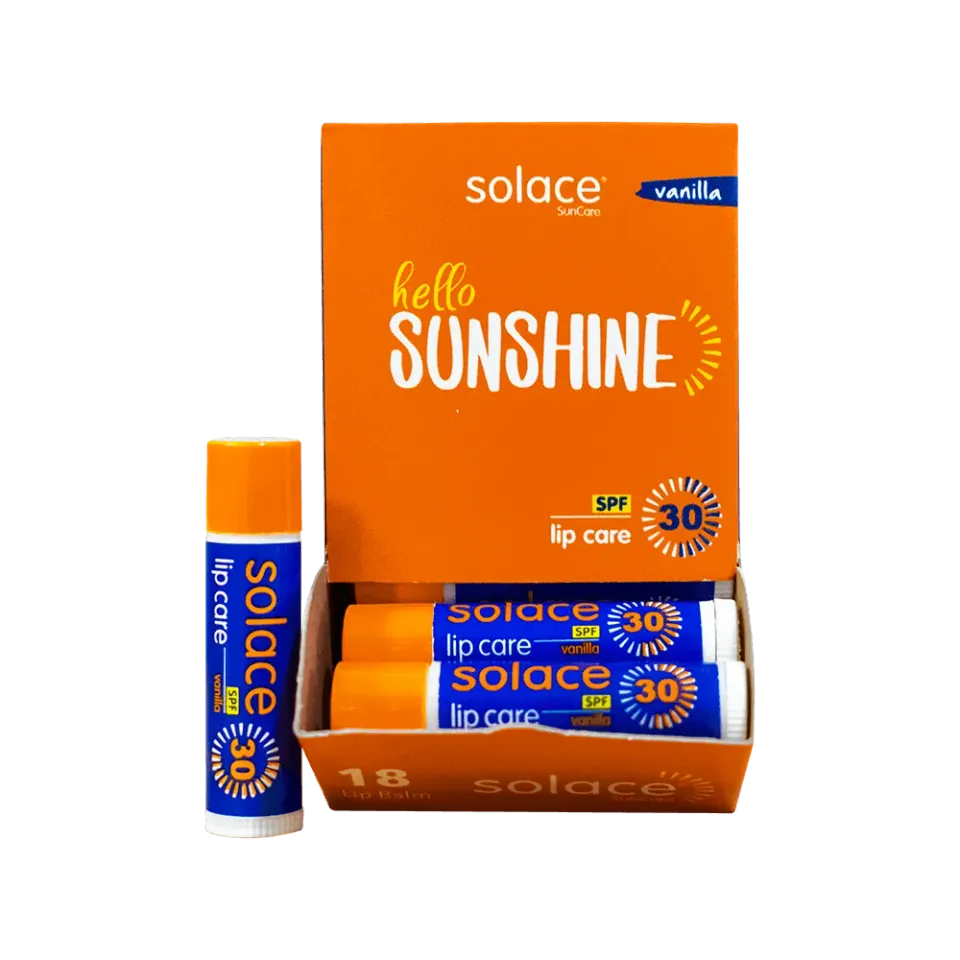 Burnshield Solace Lip Care SPF30 leppepomade 18 stk