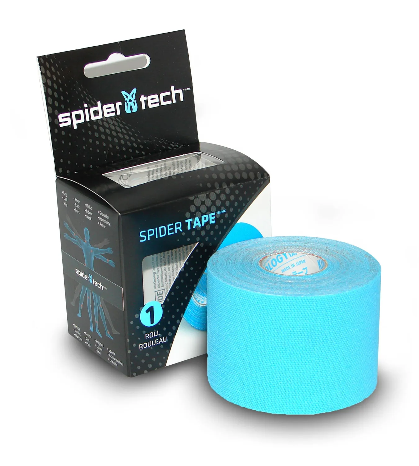 SpiderTech Nitto Denko Single Roll kinesiologitape beige rull