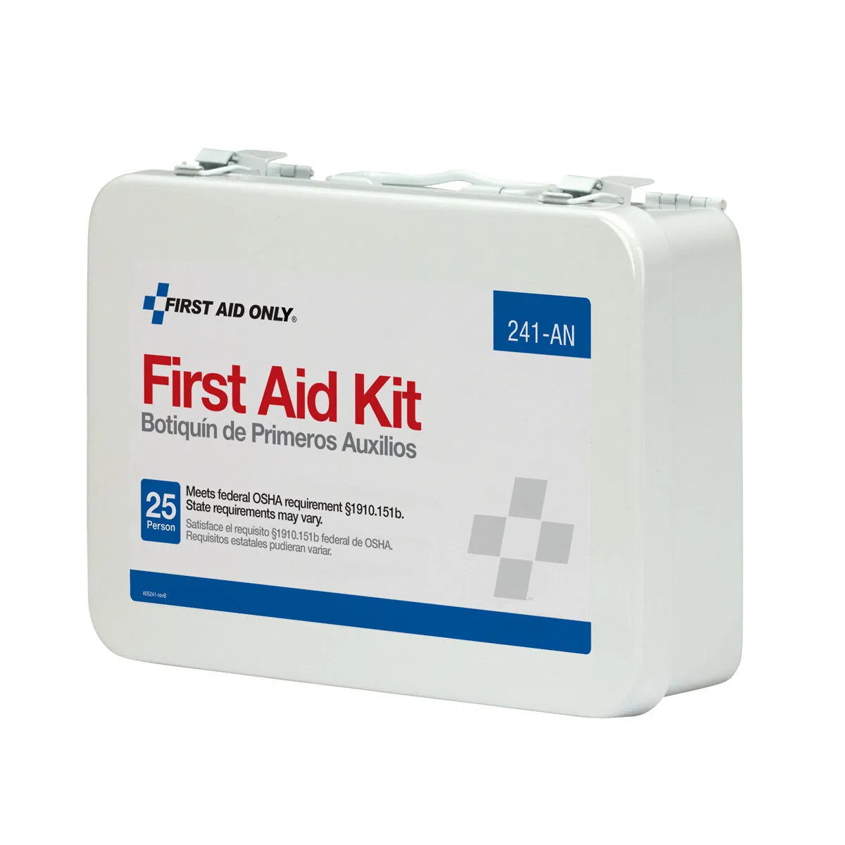 First Aid Only 16 førstehjelpsskrin metall 103 deler 25 pers