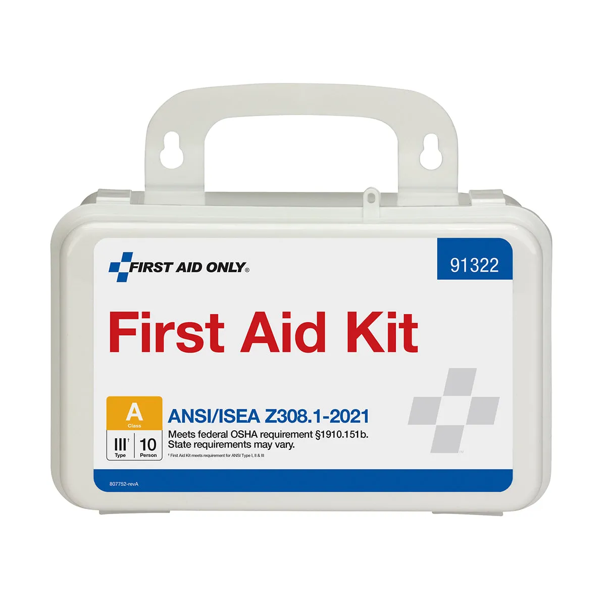 First Aid Only førstehjelpsskrin 10 pers plast 76 deler