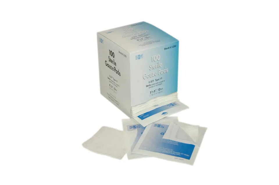 First Aid Only 3x3 sterile kompresser 100 stk 7,5 cm