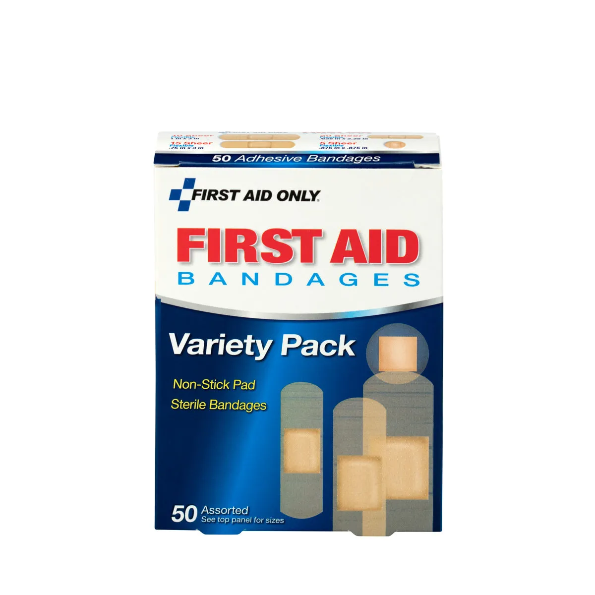 First Aid Only Sheer Strips plaster assortert 50 stk pustende