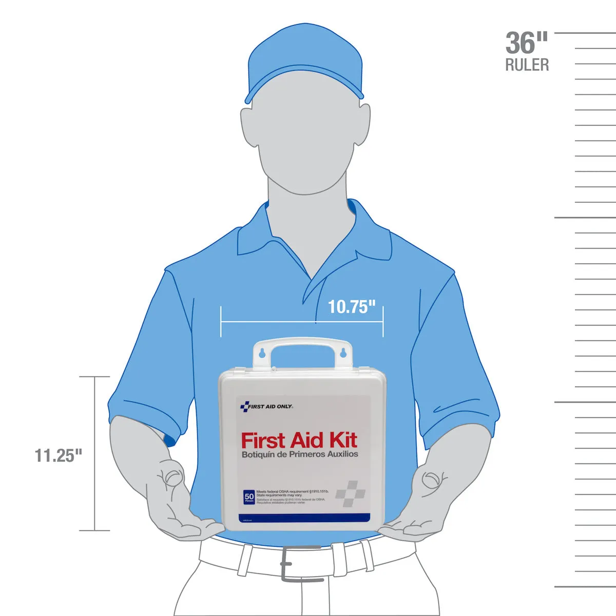 First Aid Only 50 Person førstehjelpsskrin 166 deler vanntett