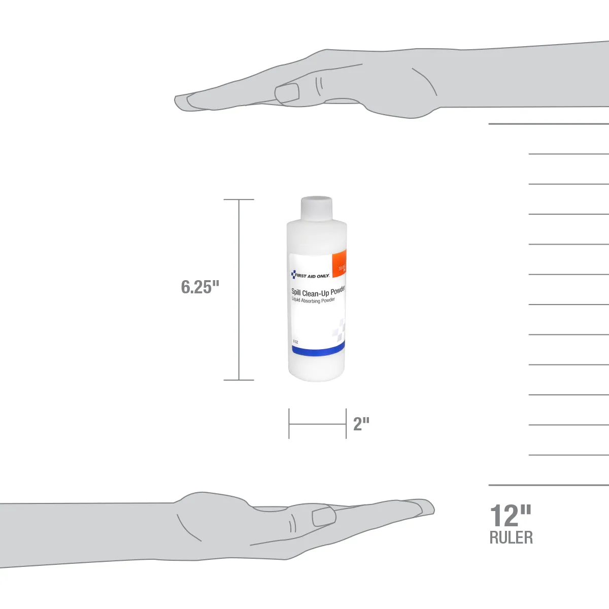 First Aid Only Spill Clean-Up pulver 227 g flaske