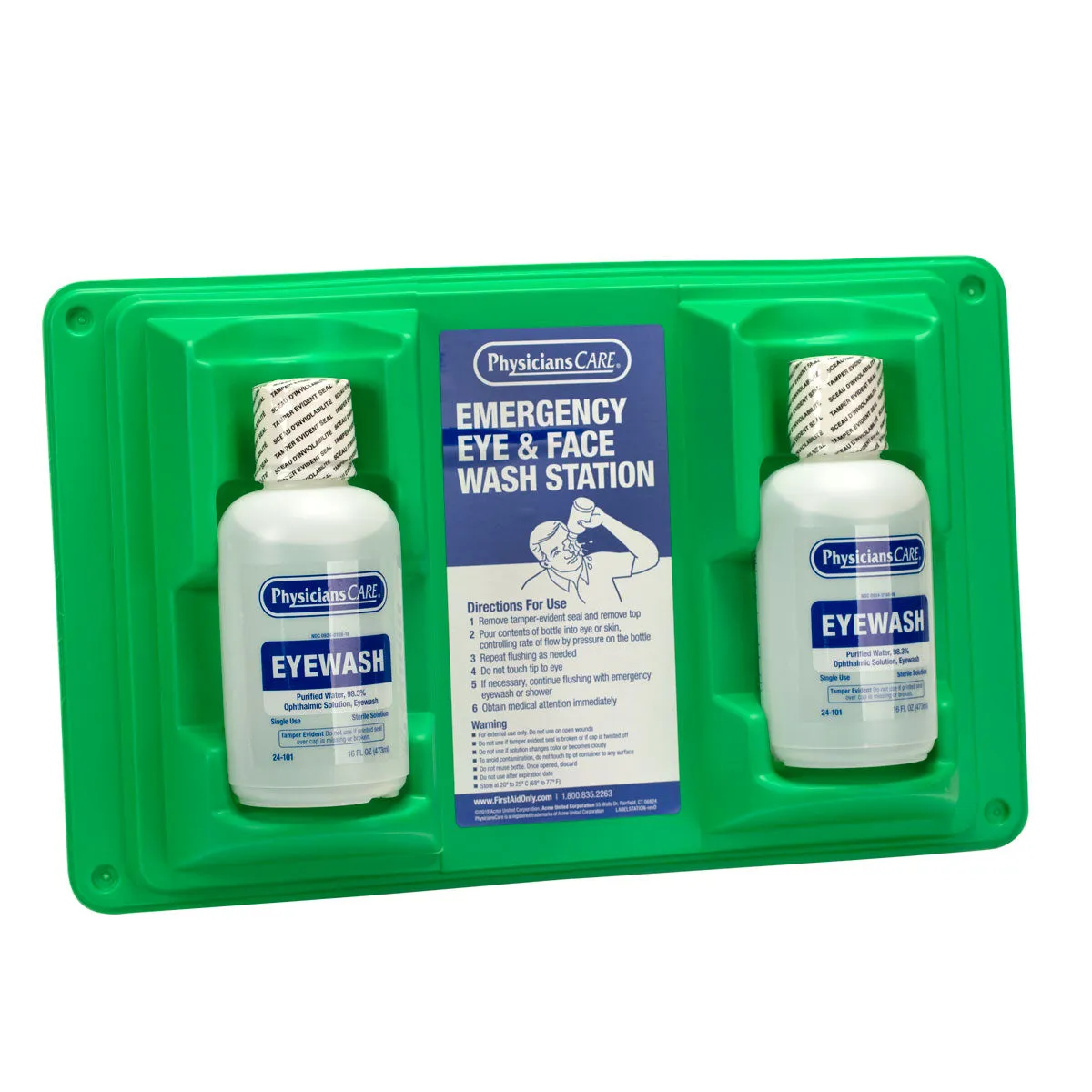 First Aid Only Eyewash Station øyeskyll 2x473 ml vegg