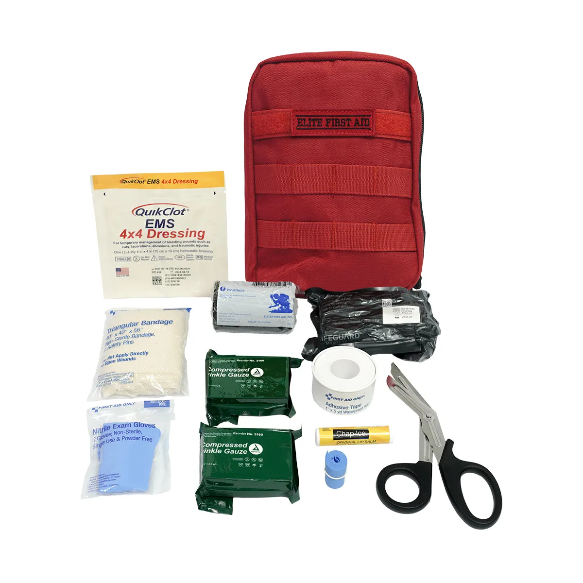 First Aid Only Military IFAK Advanced førstehjelpssett rød