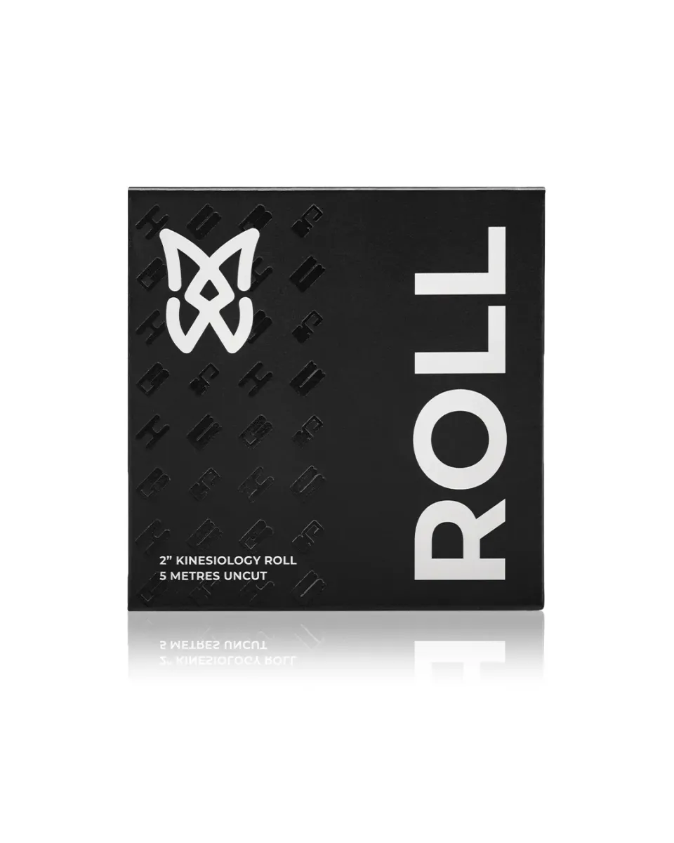 SpiderTech Two Inch Roll kinesiologitape svart uklippet