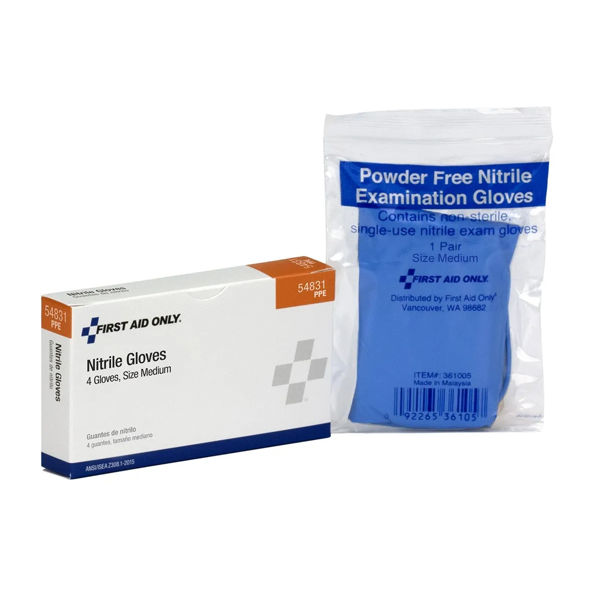 First Aid Only Nitrile Exam Gloves nitrilhansker medium lateksfri