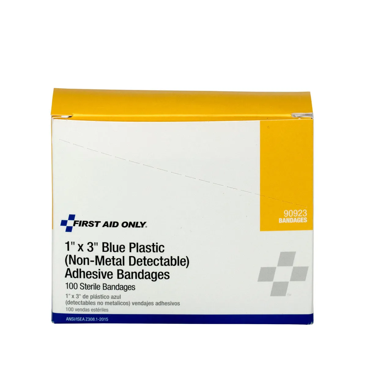First Aid Only plastplaster blå 2,5x7,6 cm 100 stk