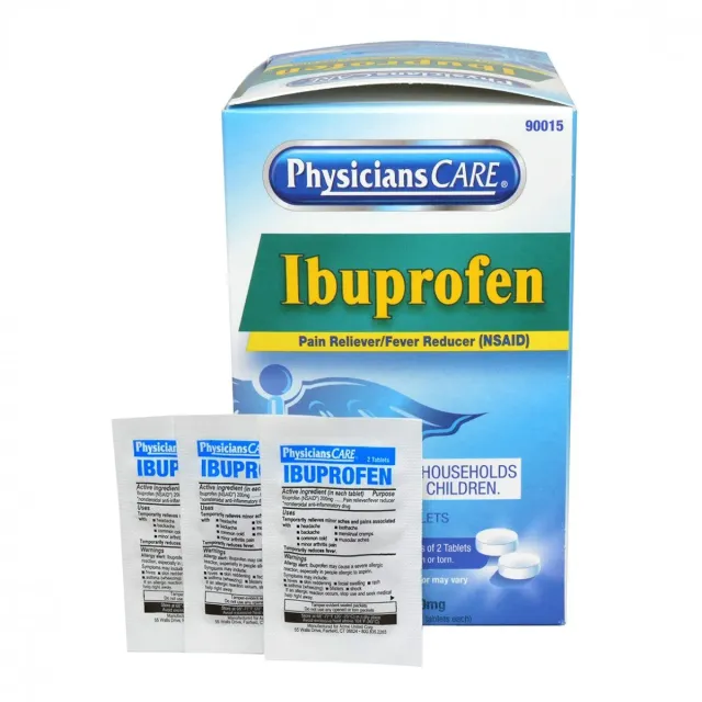 First Aid Only PhysiciansCare Ibuprofen 200mg tabletter 50x2 stk