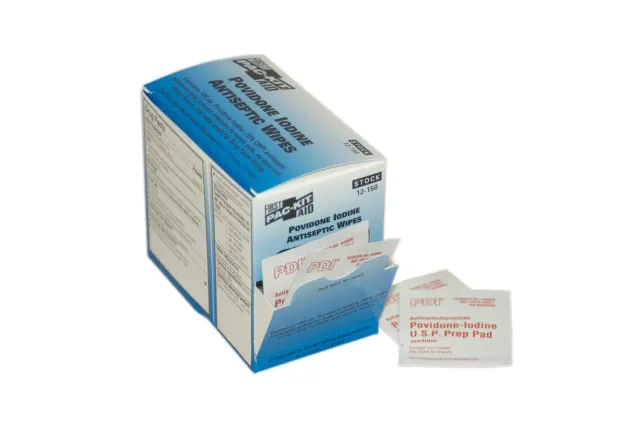 First Aid Only PVP Iodine sårservietter 100 stk jod