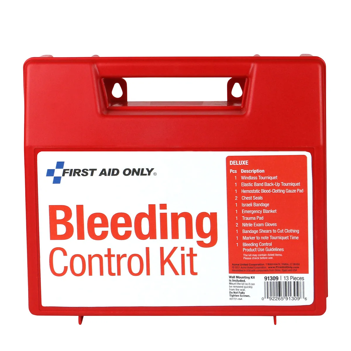 First Aid Only Bleeding Control veggstasjon blødningsstopp deluxe