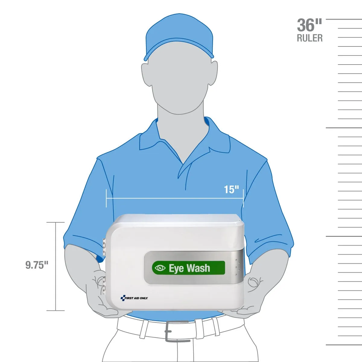 First Aid Only SmartCompliance Complete øyeskyllestasjon 2 flasker