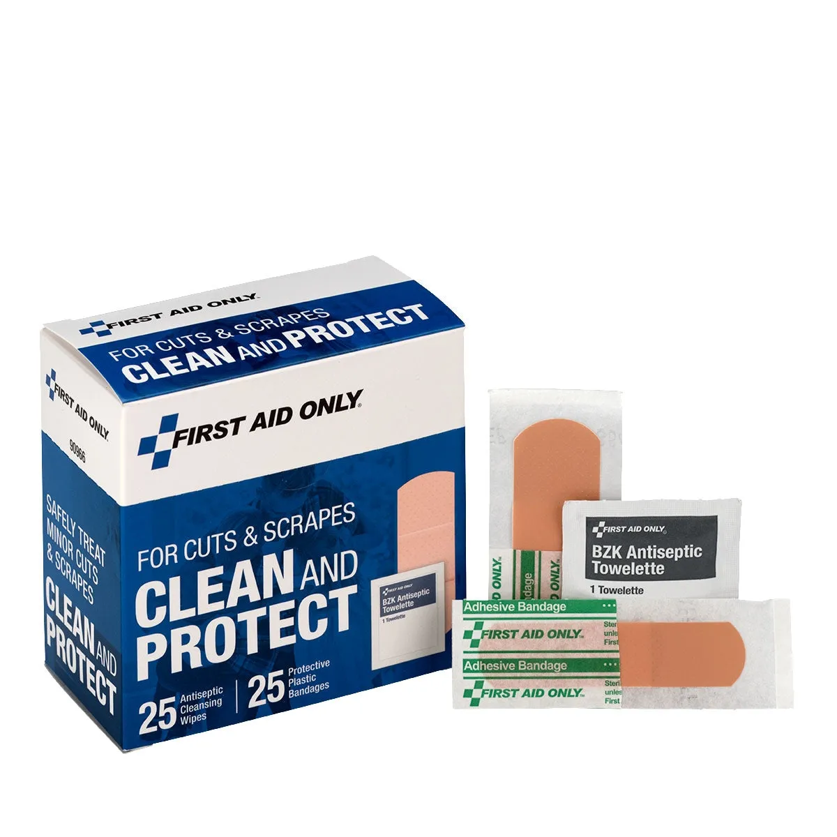 First Aid Only Clean Protect sårstellsett 50 deler rens
