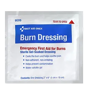 First Aid Only SmartCompliance branndressing 5x15cm 1 stk gel