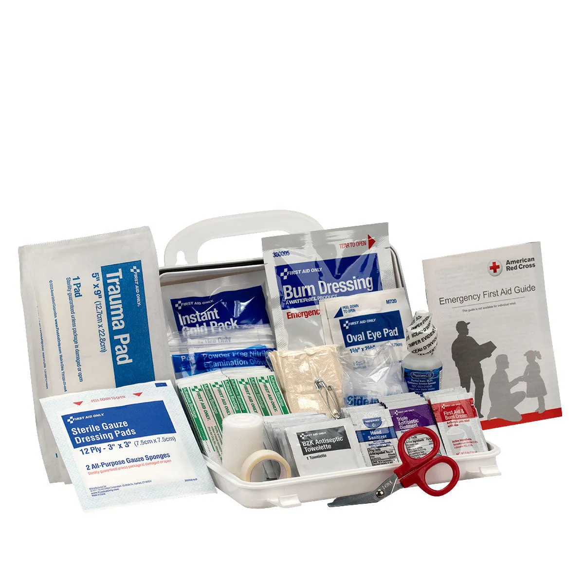 First Aid Only 10 Person ANSI A førstehjelpsskrin 71 deler