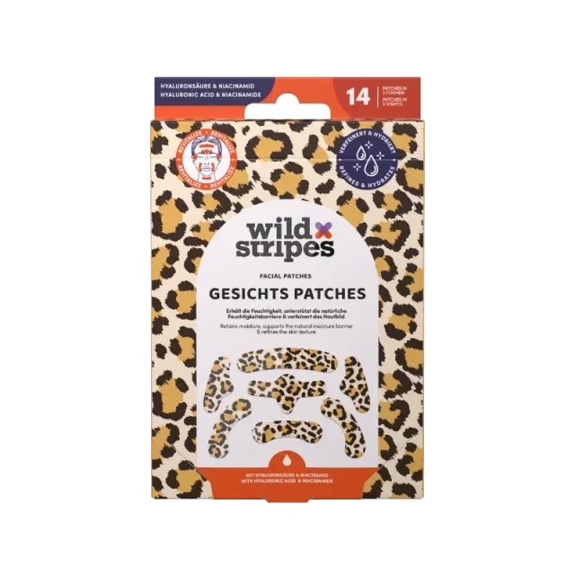 Wild Stripes Facial Patches Leo ansiktsplaster hydrokolloid fukt