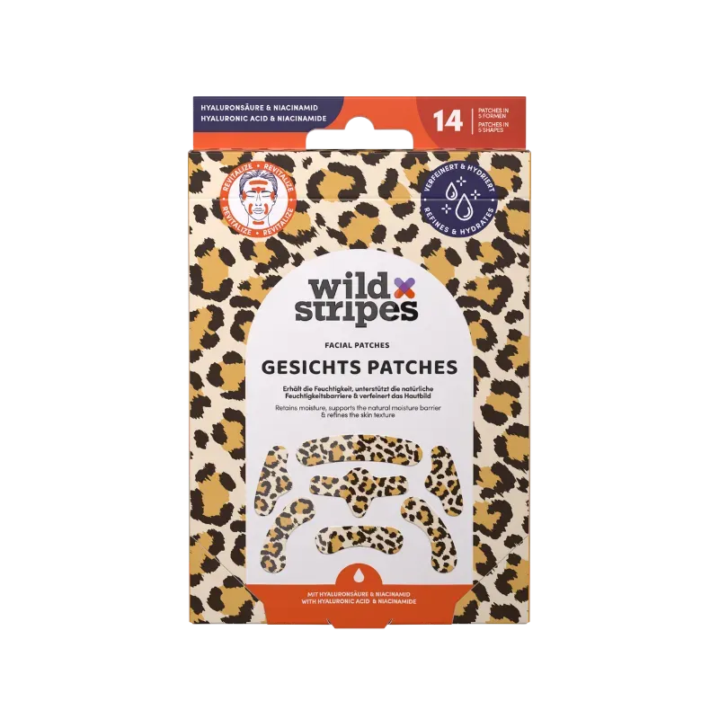 Wild Stripes Facial Patches Leo ansiktsplaster hydrokolloid fukt