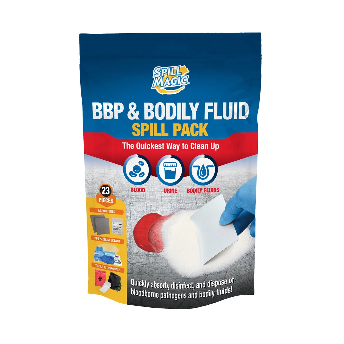First Aid Only BBP Bodily Fluid sølsett smittevernsett kompakt