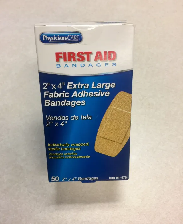 First Aid Only tekstilplaster XL 5x10cm 50 stk pustende