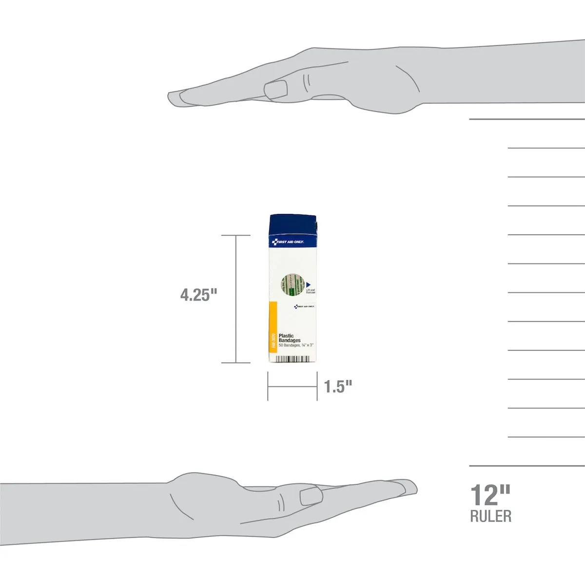 First Aid Only SmartCompliance plastplaster 1,9x7,6cm 50 stk