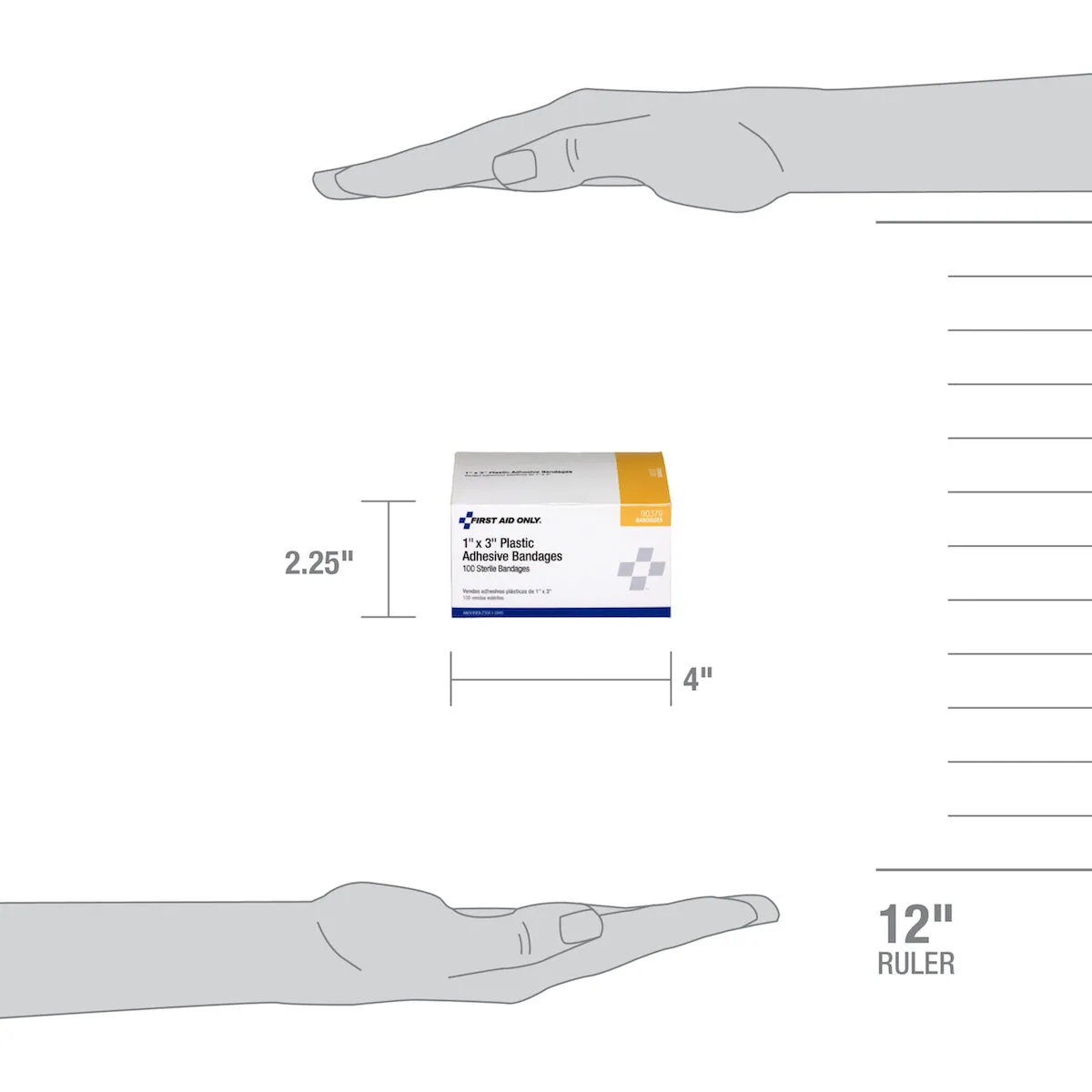 First Aid Only 1x3 plastplaster 100 stk vanntett