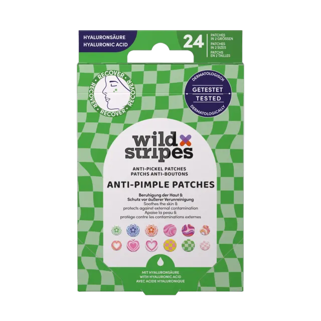 Wild Stripes Groovy Recover kviseplaster 24 stk farget