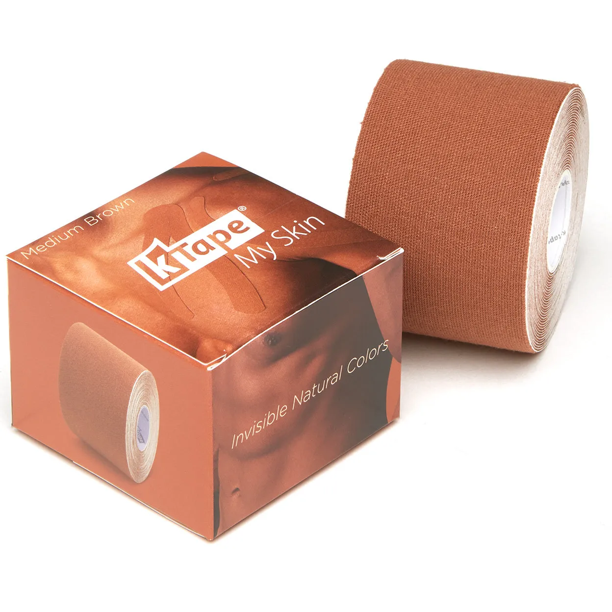 K-Tape My Skin Medium Brown kinesiologitape 5 cm x 5 m hudfarget