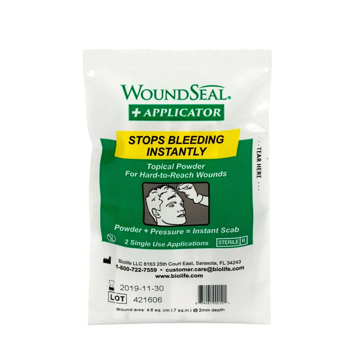 First Aid Only Wound Seal blodstopperpulver 2-pakn sårforsegling