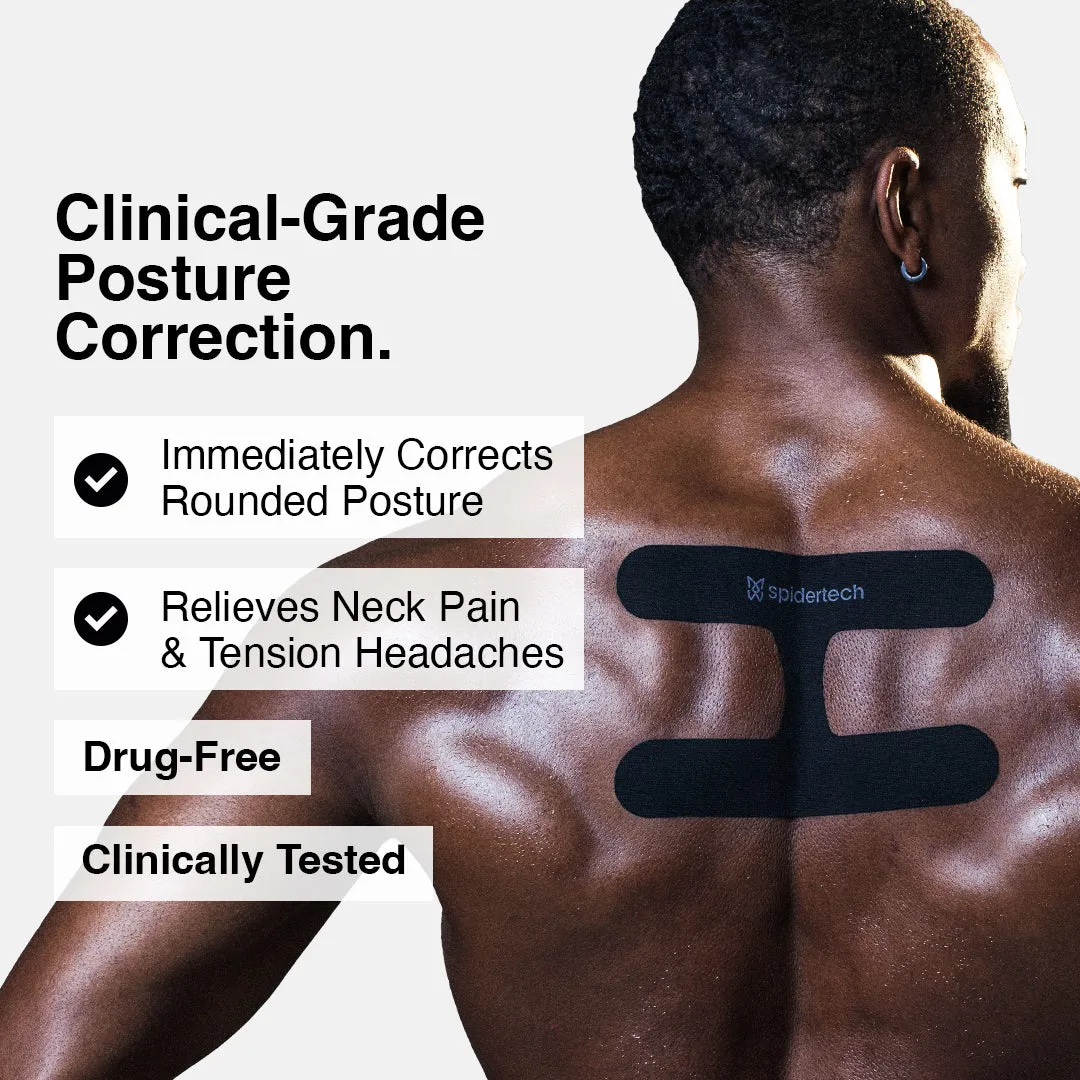 SpiderTech Pro Postural kinesiologitape blå 2-pakning holdning