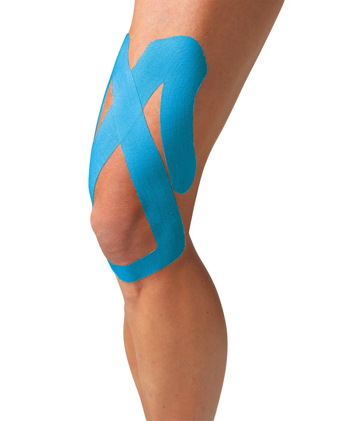 SpiderTech Pro Knee knetape blå 4 stk ferdigkuttet