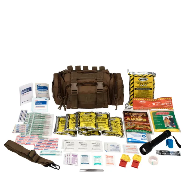 First Aid Only 3 Day Survival Kit førstehjelpssett svart 73 deler med mat