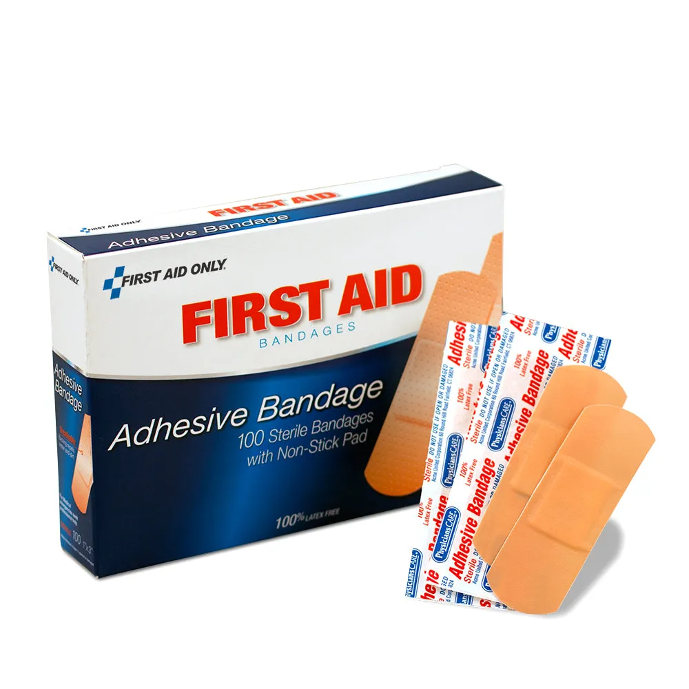 First Aid Only plastplaster 2,5x7,6 cm 100 stk vanntett