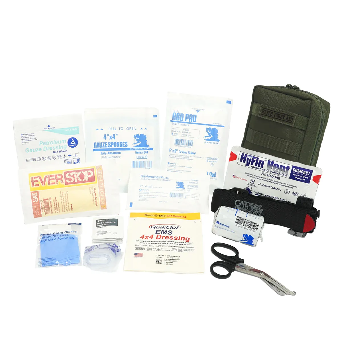 First Aid Only Tactical IFAK PRO blødningskit olivengrønn