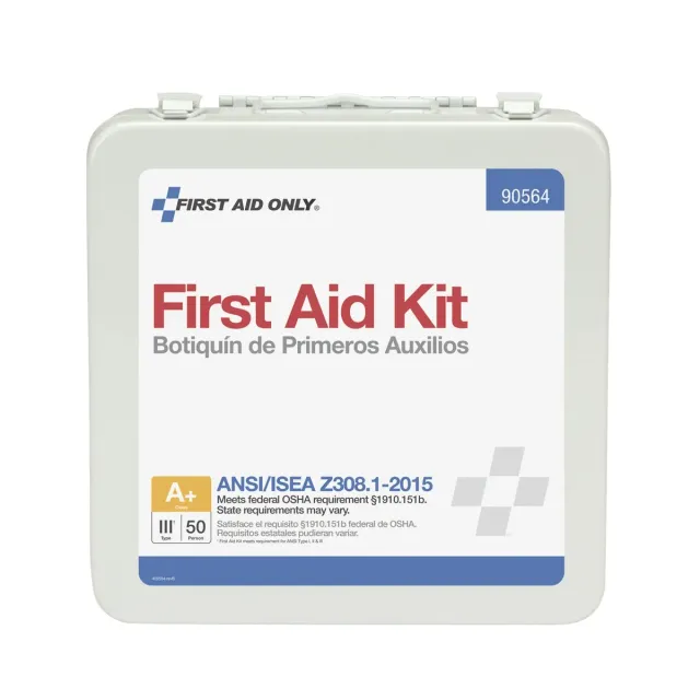 First Aid Only 50 Person Bulk førstehjelpsskrin metall 183 deler