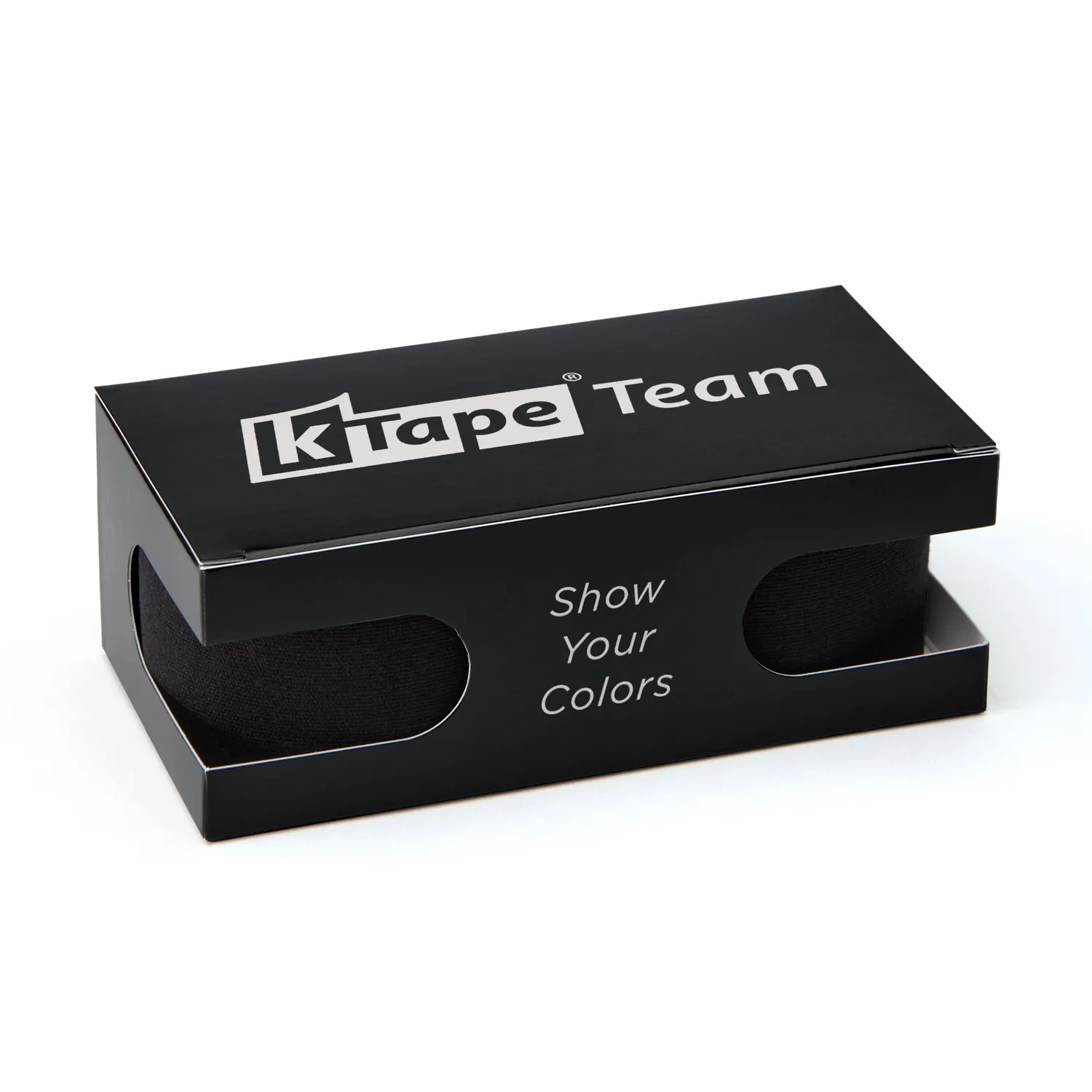K-tape Team Black kinesiologitape 2 x 5 m svart elastisk