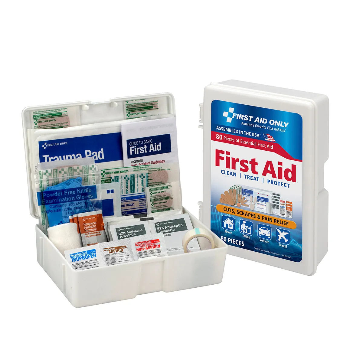 First Aid Only førstehjelpssett i koffert 80 deler