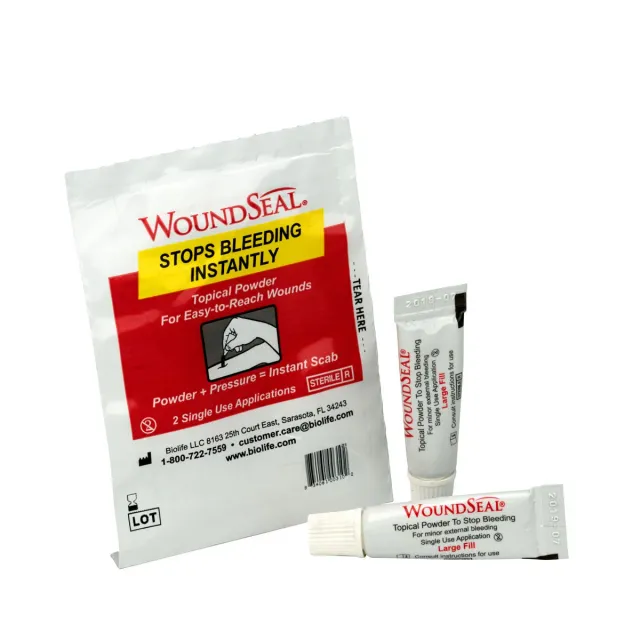 First Aid Only Wound Seal blodstopp pulver 2 pakk blødning