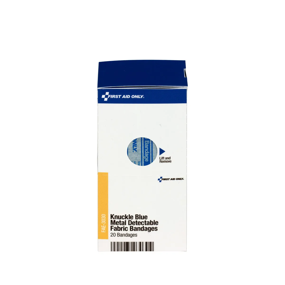 First Aid Only SmartCompliance knokeplaster blå metall 20 stk