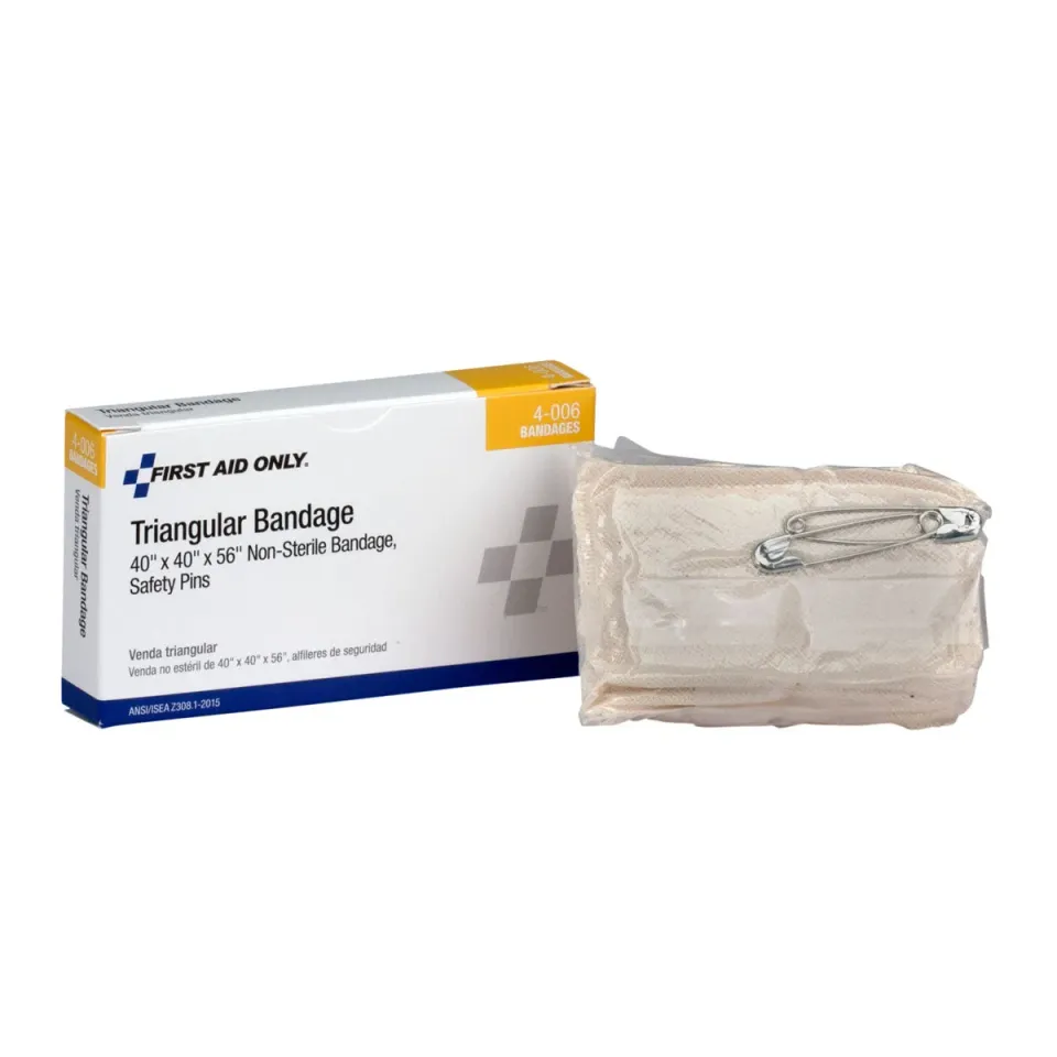 First Aid Only trekantbandasje muslin steril 102 cm 1 stk