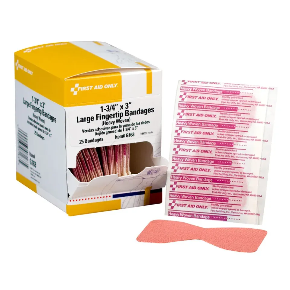 First Aid Only fingertupp plaster ekstra stor vevd 25 stk