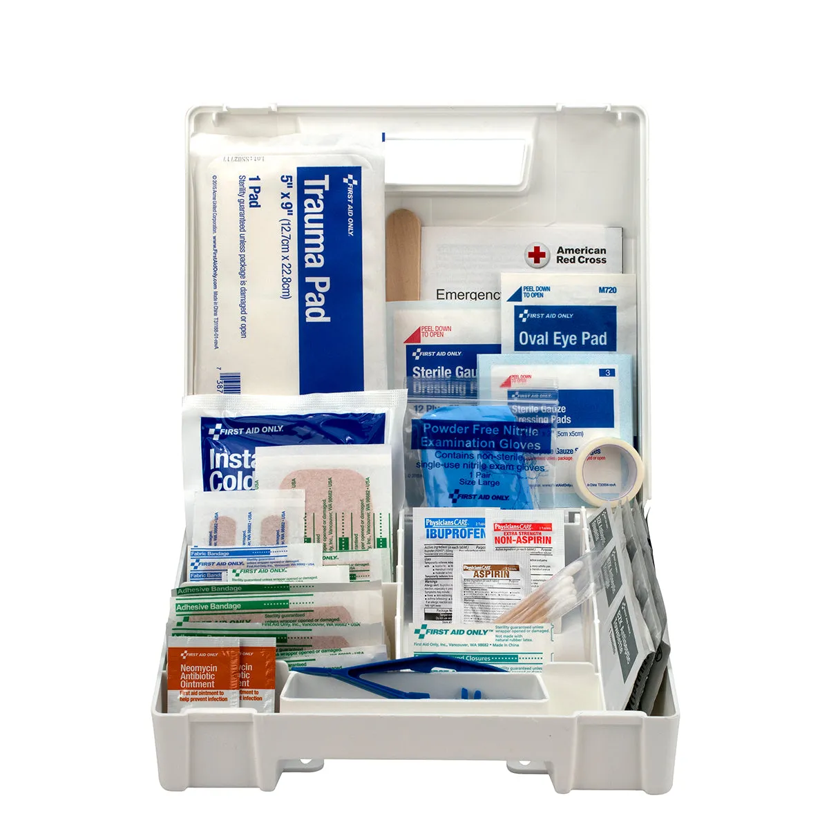 First Aid Only førstehjelpsskrin 130 deler plastkoffert