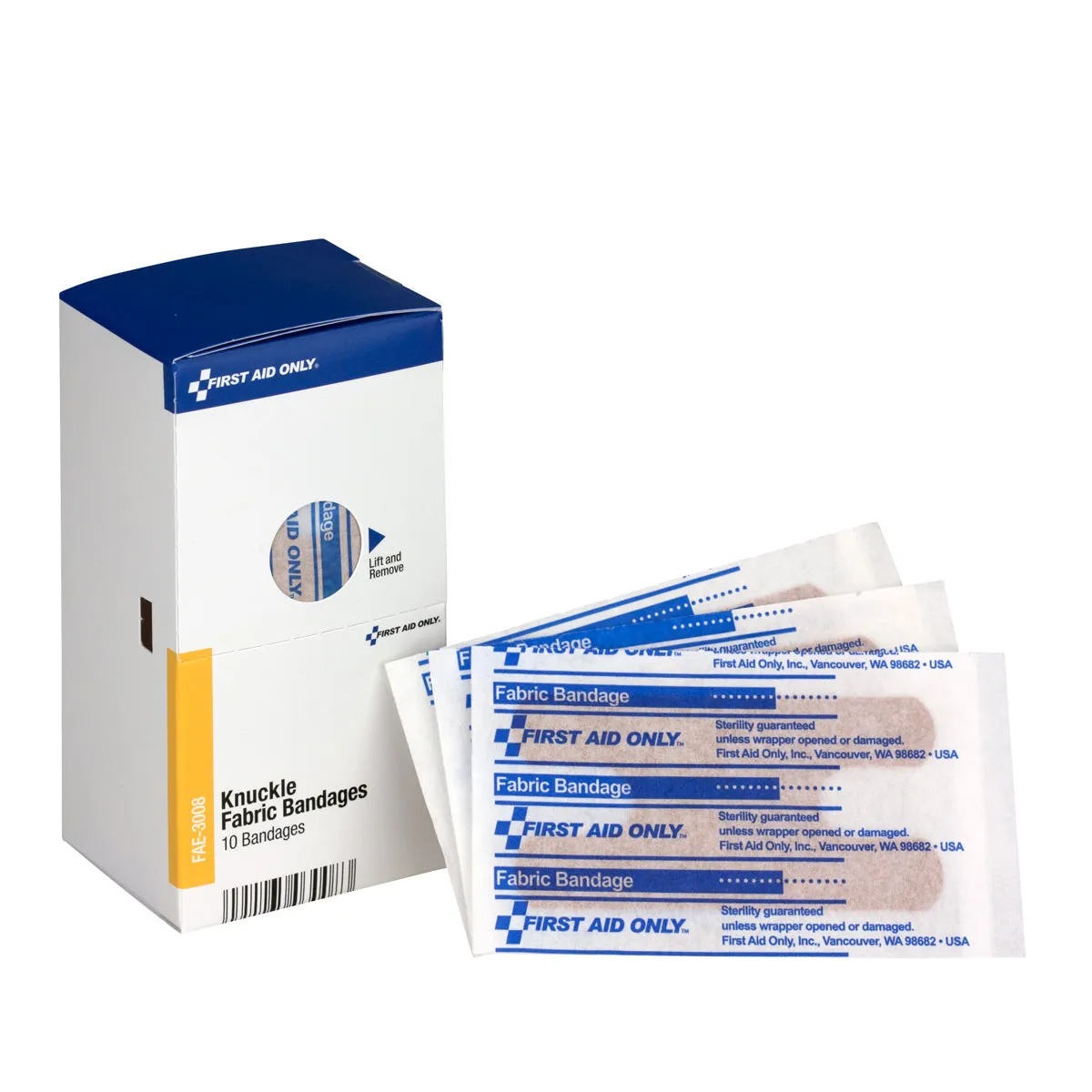 First Aid Only SmartCompliance knokeplaster stoff 10 stk