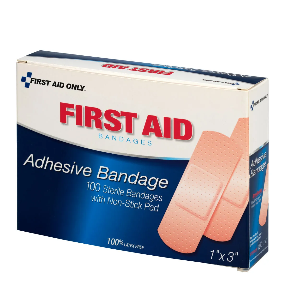 First Aid Only plastplaster 2,5x7,6 cm 100 stk vanntett
