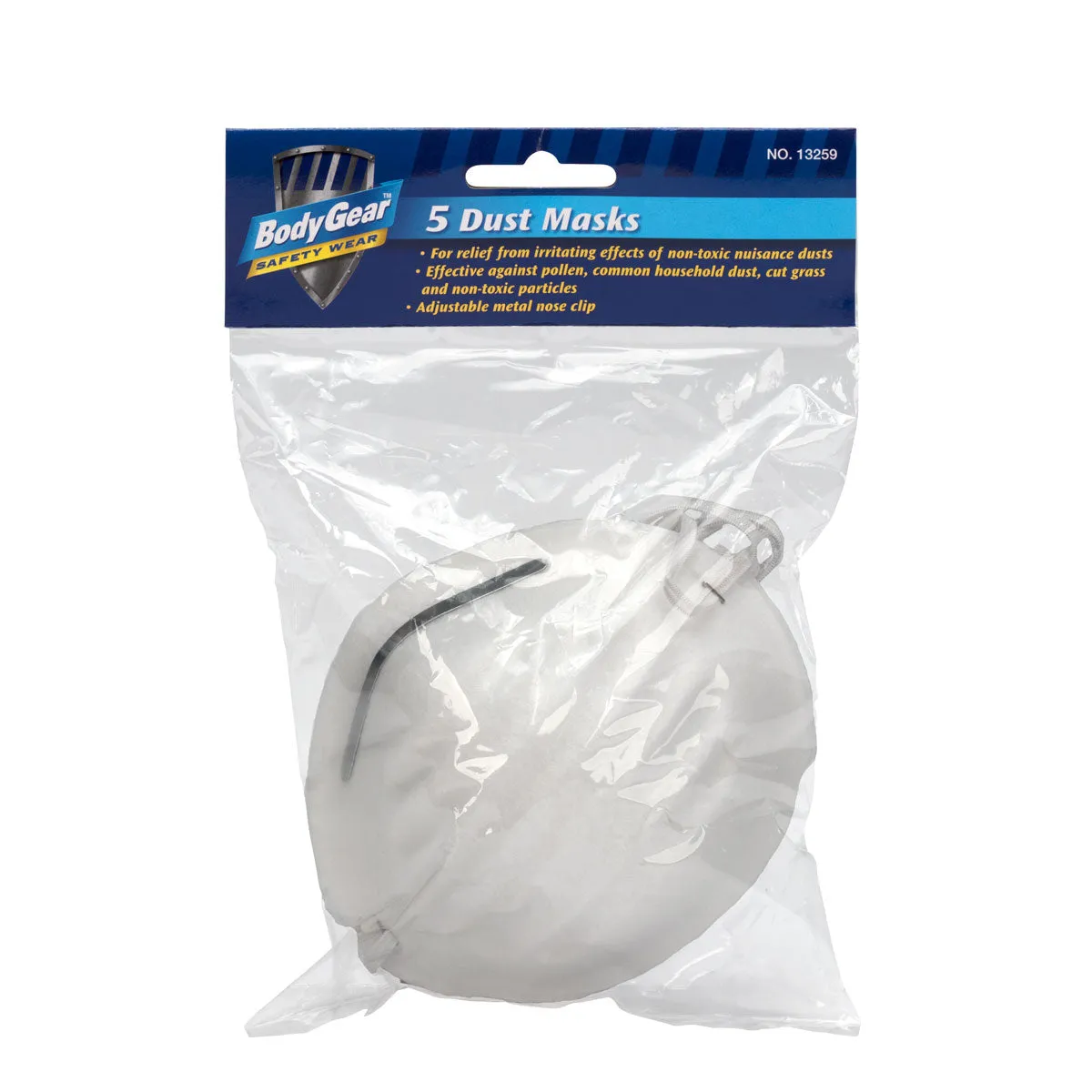 First Aid Only Dust Mask støvmaske 5 stk justerbar neseklemme
