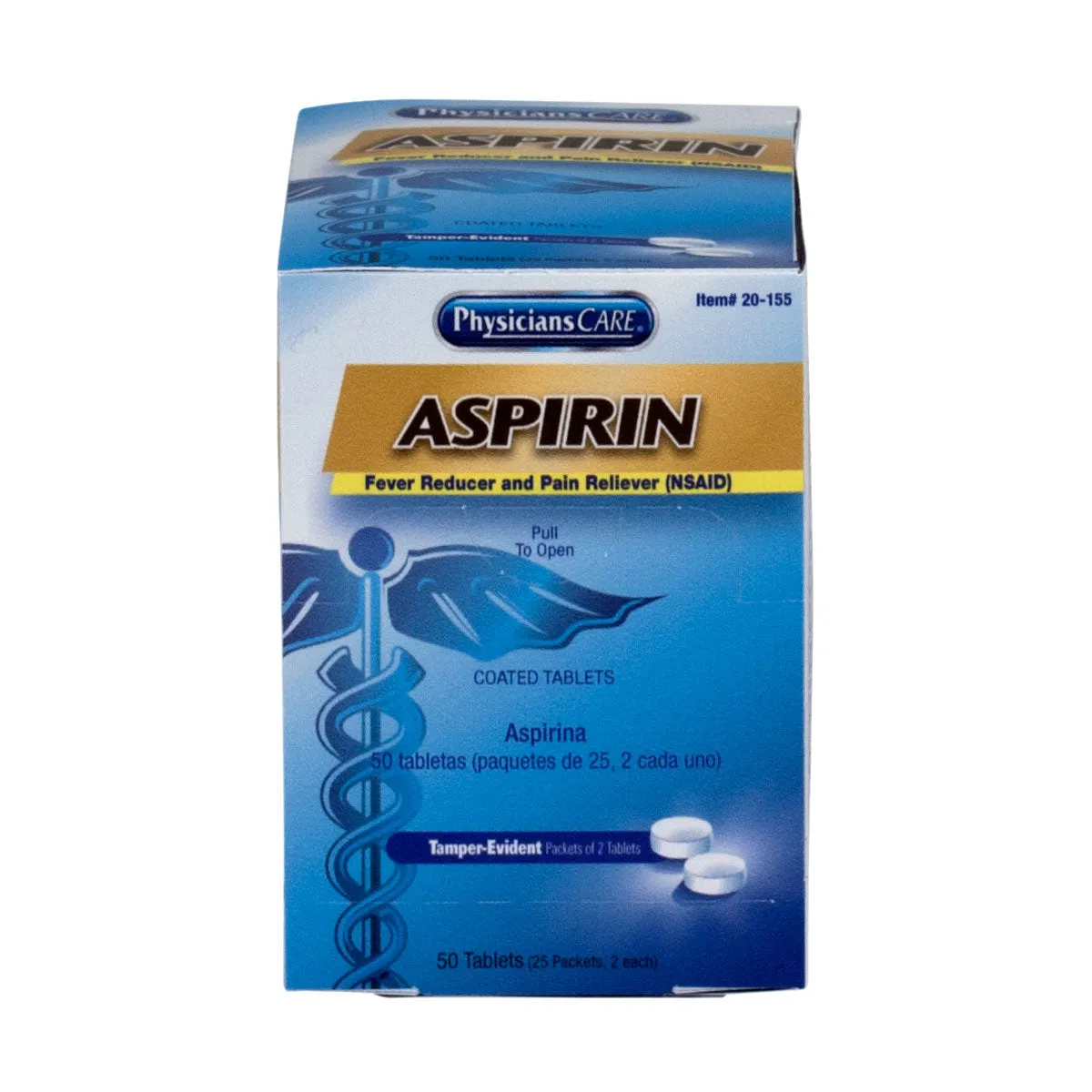 First Aid Only PhysiciansCare aspirintabletter 325 mg 50 stk