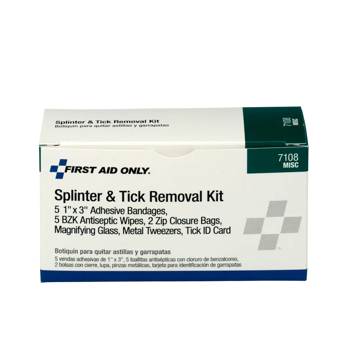 First Aid Only Splinter Tick fjerningssett flått splint