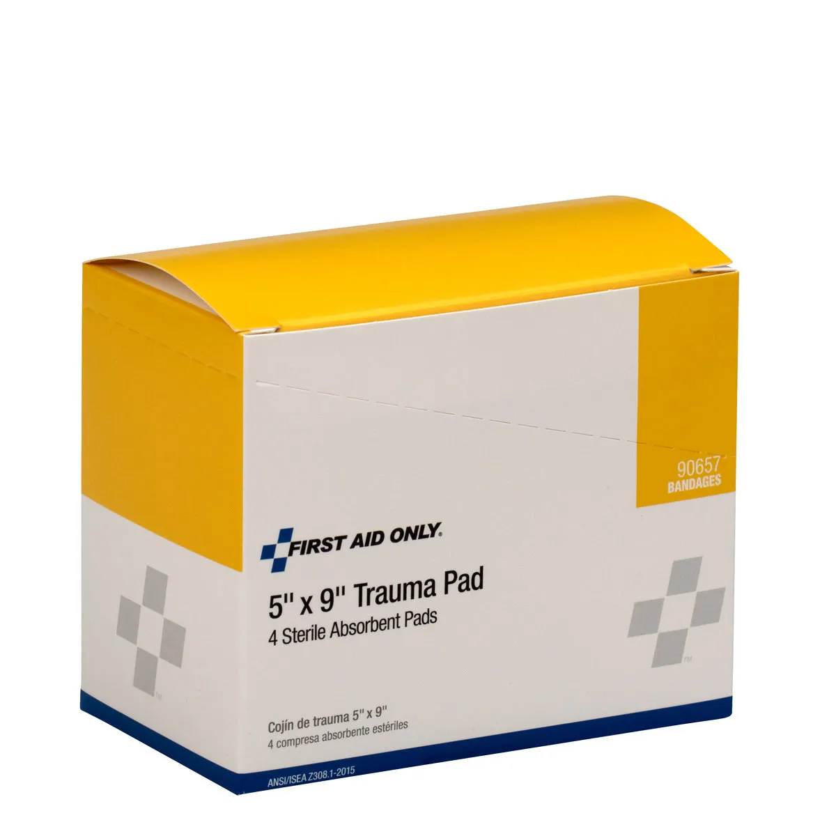 First Aid Only 5"x9" traumapad 4-pk steril absorberende