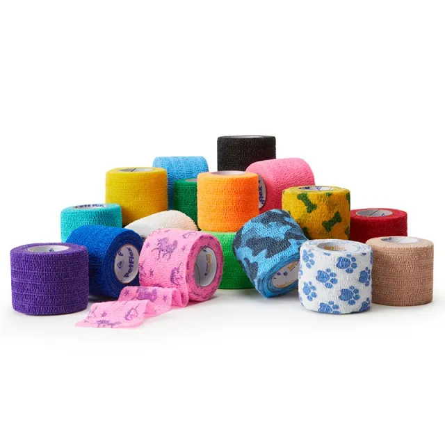 Petflex elastisk selvheftende bandasje til dyr rivbar
