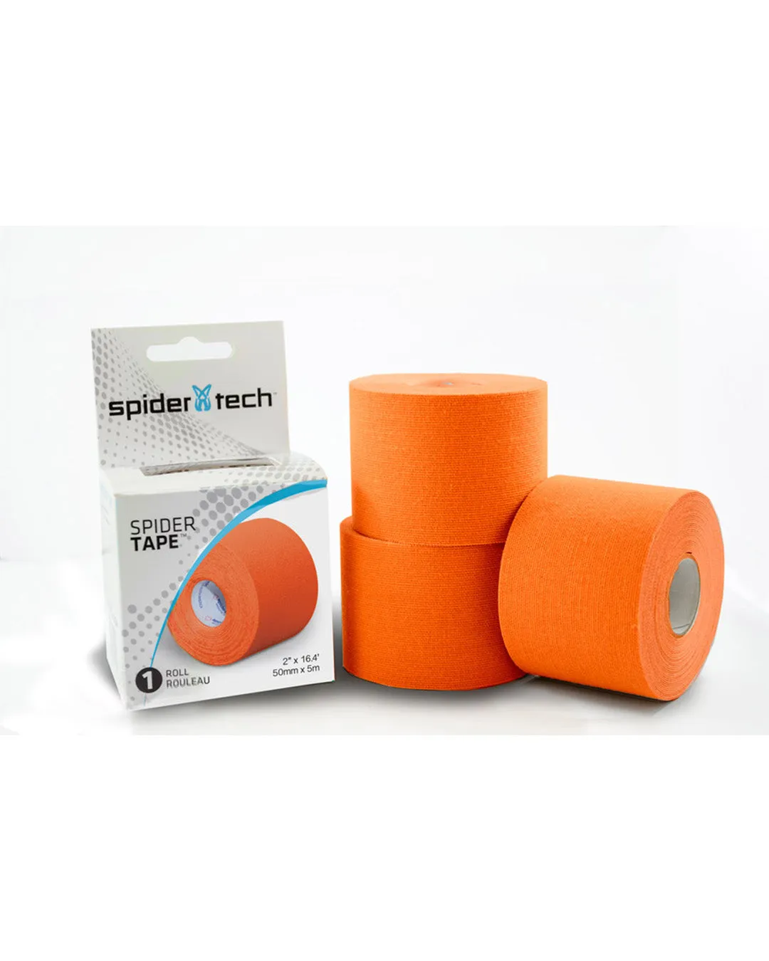 SpiderTech Single Roll kinesiologitape grønn uklippet rull